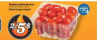 Marché Richelieu TOMATES RAISINS DE SERRE | HOTHOUSE GRAPE TOMATOES offer