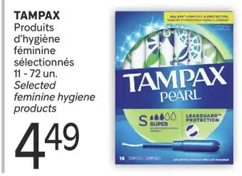 Brunet TAMPAX Produits d'hygiène féminine sélectionnés offer
