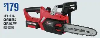 Canac 18 V 10 in. Cordless Chain Saw offer