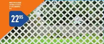 Canac White PVC Classic Lattice4 ft.x 8 ft. (2-5/8 in. squares) offer