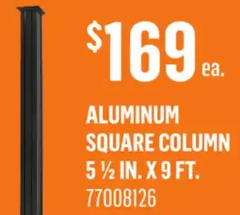 Canac Aluminum Square Column 5 1/2 in. x 9 ft offer