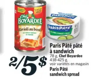 Marché Richelieu PÂTÉ À SANDWICH PARIS PÂTÉ | PARIS PÂTÉ SANDWICH SPREAD offer