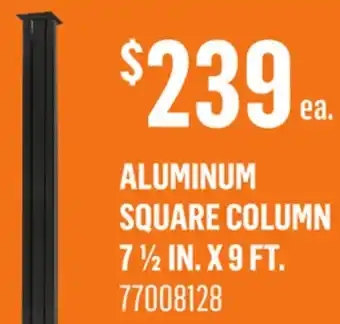 Canac Aluminum Square Column 7 1/2 in. x 9 ft offer