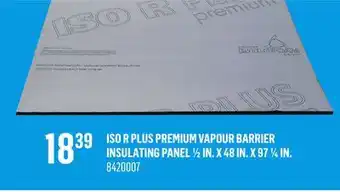 Canac ISO R PLUS Premium Vapour Barrier Insulating Panel offer