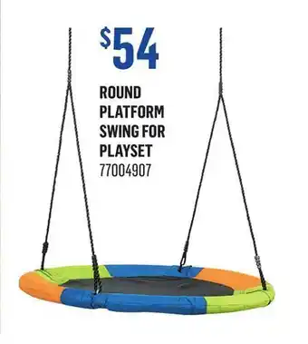 Canac Round Platform Swing for Playset offer