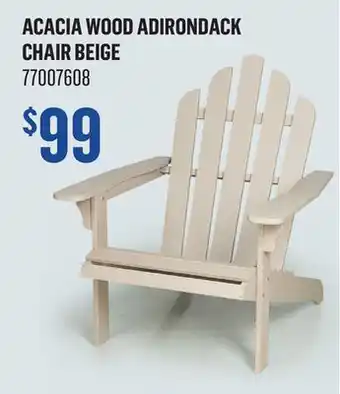 Canac Acacia wood Adirondack Chair offer