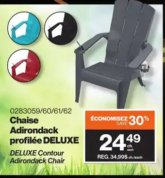 Patrick Morin DELUXE Contour Adirondack Chair offer