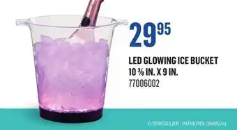 Canac LED Glowing Ice Bucket 10 3/8 in. x 9 in offer