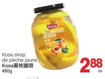 T&T Supermarket KOSA SIROP DE PÊCHE JAUNE, 480g offer