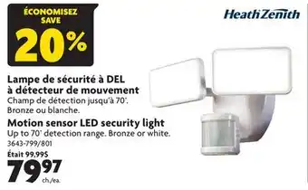 Home Hardware Motion Sensor Led Security Light offer
