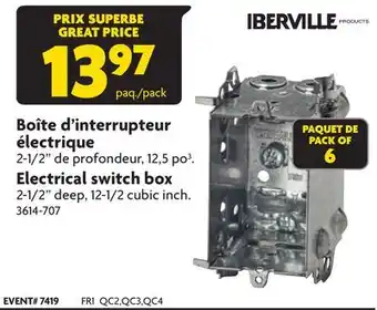 Home Hardware Electrical Switch Box offer