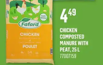 Canac Chicken Composted Manure with Peat, 25 L offer