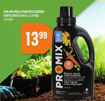Canac Pro-Mix Multi-Purpose Garden Fertilizer 12-6-6 1 L (1.25 kg) offer
