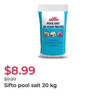 Club Piscine Sifto pool salt 20 kg offer