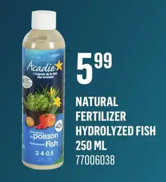 Canac Natural Fertilizer Hydrolyzed Fish 250 ml offer