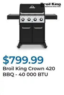 Club Piscine Broil King Crown 420 BBQ - 40 000 BTU offer