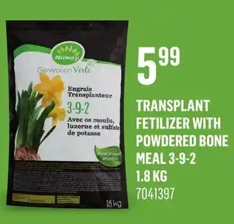 Canac Transplant Fetilizer with powdered bone meal 3-9-2 1.8 kg offer