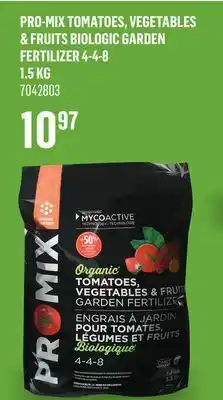 Canac Pro-Mix Tomatoes, vegetables & Fruits Biologic Garden Fertilizer 4-4-81.5 kg offer