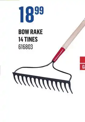 Canac Bow Rake 14 tines offer