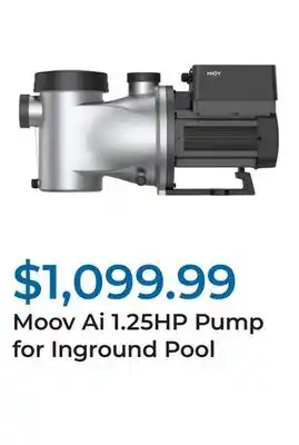 Club Piscine Moov Ai 1.25HP Pump for Inground Pool offer