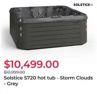 Solstice S720 hot tub - Storm Clouds - Grey