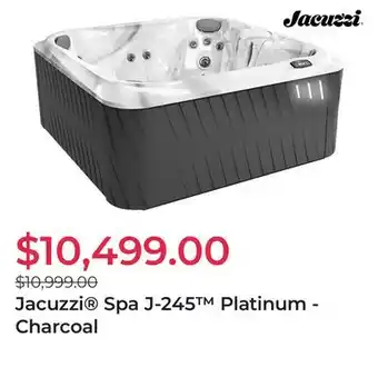 Club Piscine Jacuzzi Spa J-245 Platinum - Charcoal offer