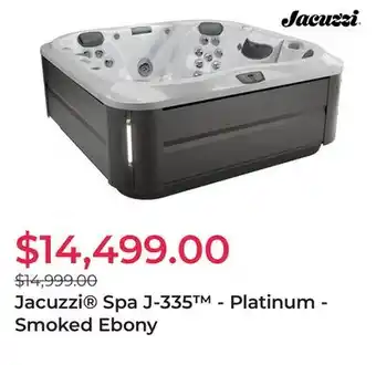 Jacuzzi Spa J-335 - Platinum - Smoked Ebony