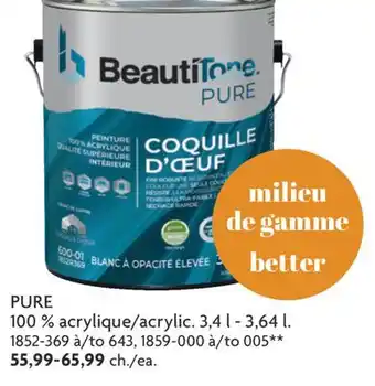 Home Hardware 100% Acrylic Paint offer