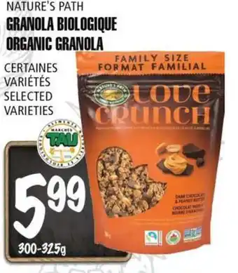 Marches Tau NATURE'S PATH GRANOLA BIOLOGIQUE offer