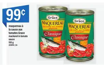 Maxi MAQUEREAU À LA SAUCE AUX TOMATES GRACE , 155 g offer