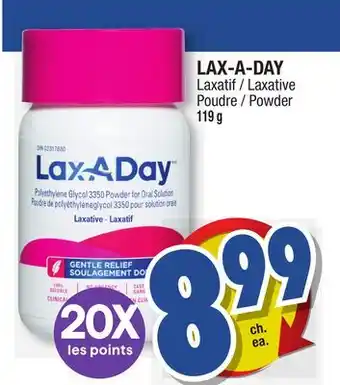 Jean Coutu LAX-A-DAY Laxative offer
