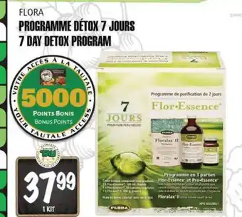 Marches Tau FLORA PROGRAMME DETOX 7 JOURS offer