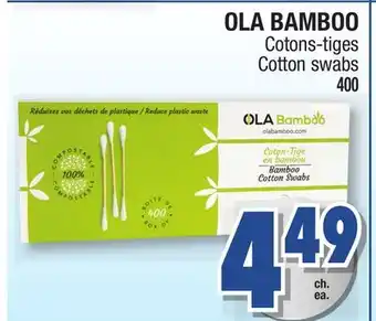 Jean Coutu OLA BAMBOO Cotton swabs offer