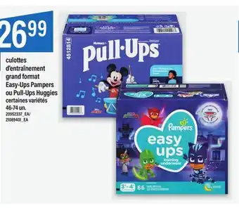Maxi CULOTTES D'ENTRAÎNEMENT GRAND FORMAT EASY-UPS PAMPERS OU PULL-UPS HUGGIES offer