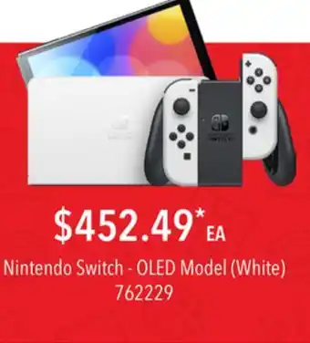 GameStop Nintendo Switch - OLED Model (White) offer