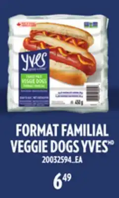 Provigo FORMAT FAMILIAL VEGGIE DOGS YVES offer