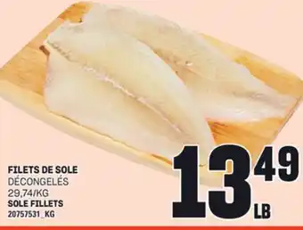 Provigo FILETS DE SOLE offer