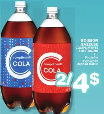 Marches Tradition COMPLIMENTS SOFT DRINK offer