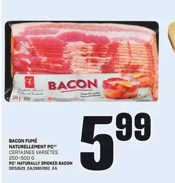 Provigo BACON FUMÉ NATURELLEMENT PC 250-500 G offer