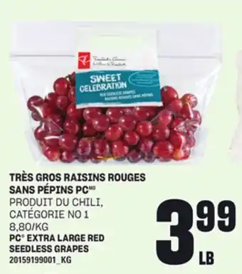 Provigo TRÈS GROS RAISINS ROUGES SANS PÉPINS PC offer