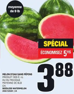 Provigo MELON D'EAU SANS PÉPINS offer