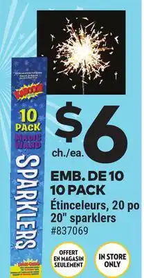 Giant Tiger 20 sparklers offer