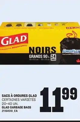 Provigo SACS À ORDURES GLAD, 20-40 UN offer