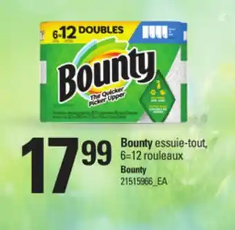 Provigo BOUNTY ESSUIE-TOUT, 6=12 ROULEAUX offer