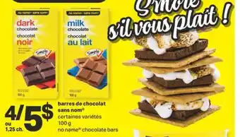 L'Intermarché BARRES DE CHOCOLAT, 100 G offer