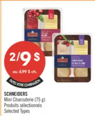 Pharmaprix SCHNEIDERS Mini Charcuterie offer