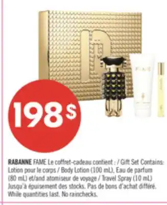 Pharmaprix RABANNE FAME Gift Set offer