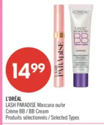 Pharmaprix L'ORÉAL LASH PARADISE Mascara BB Cream offer