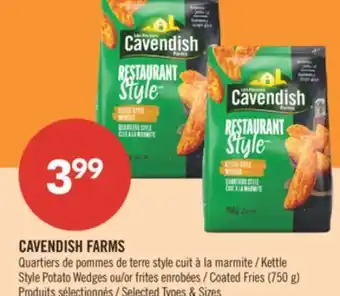 Pharmaprix CAVENDISH FARMS Kettle Style Potato Wedges or Coated Fries offer