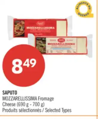 Pharmaprix SAPUTO MOZZARELLISSIMA Cheese offer